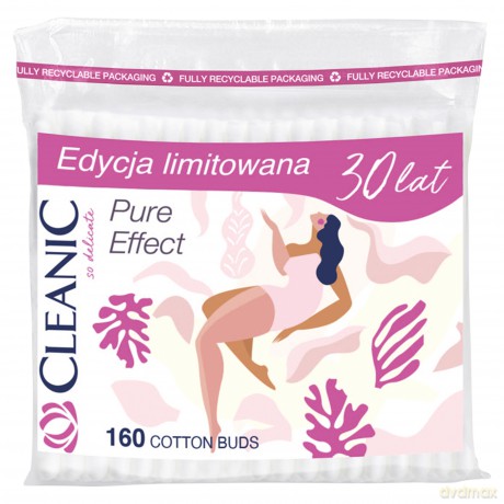 Cleanic Patyczki higieniczne Pure Effect -100% biodegradowalne 1op.-160 szt (folia)