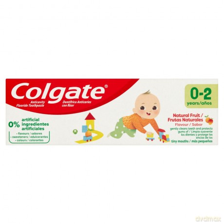 Colgate Pasta do zębów dla dzieci Naturalnie Owocowy Smak (0-2 lat) 50 ml