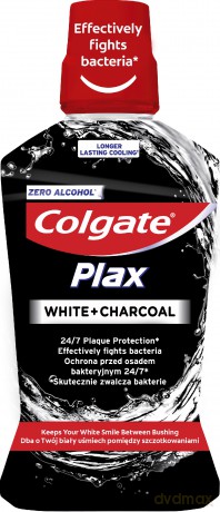 Colgate Płyn do płukania ust Plax White+Charcoal 500 ml