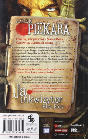 Ja Inkwizytor Bicz Boży - Jacek Piekara [KSIĄŻKA]