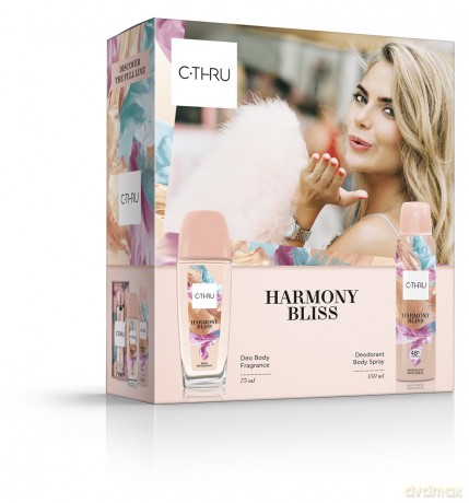 C-THRU Zestaw prezentowy Harmony Bliss (Dezodorant spray 150 ml+Dezodorant naturalny spray 75 ml)