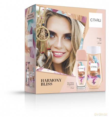 C-THRU Zestaw prezentowy Harmony Bliss (Dezodorant w szkle 75 ml+żel pod prysznic 250 ml)
