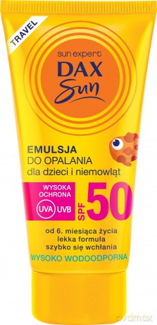 Dax Sun Emulsja do opalania dla dzieci i niemowląt SPF 50 travel-50 ml