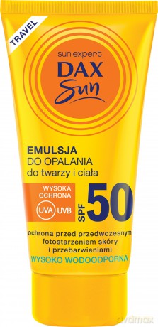 Dax Sun Emulsja do opalania do twarzy i ciała SPF 50 travel-50 ml