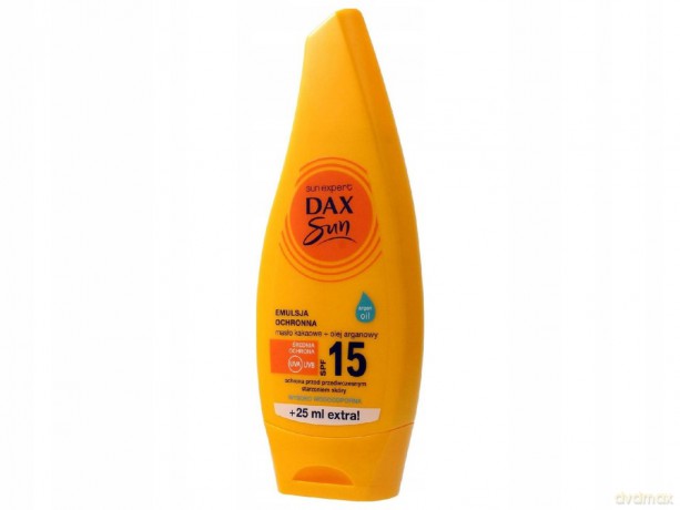 Dax Sun Emulsja ochronna do opalania SPF 15 z masłem kakaowym i olejem arganowym 175 ml