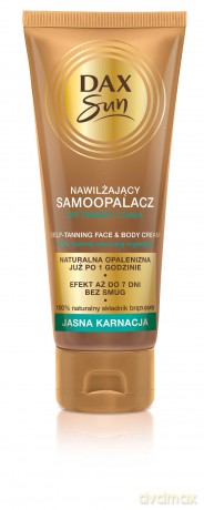 Dax Sun Samoopalacz do twarzy i ciała nawilżający - jasna karnacja 75 ml