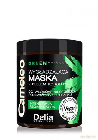 Delia Cosmetics Cameleo Green Maska do włosów wygładzająca z olejem konopnym 250 ml