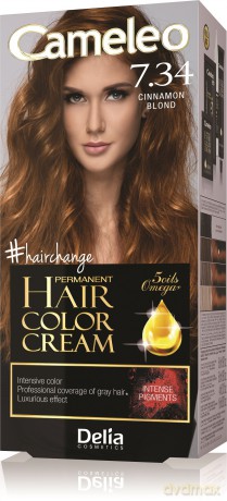 Delia Cosmetics Cameleo HCC Farba permanentna Omega+ nr 7.34 Cinnamon Blond 1op.