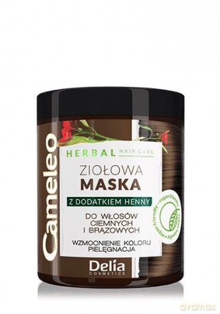 Delia Cosmetics Cameleo Herbal Maska Ziołowa do włosów brązowych i ciemnych 250 ml