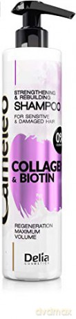 Delia Cosmetics Cameleo Kolagen i Biotyna Szampon wzmacniająco-odbudowujący 250 ml