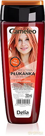 Delia Cosmetics Cameleo Płukanka do włosów morelowa z wodą cytrusową 200 ml