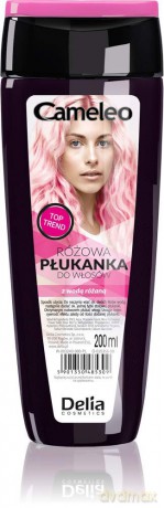 Delia Cosmetics Cameleo Płukanka do włosów różowa z wodą różaną 200 ml