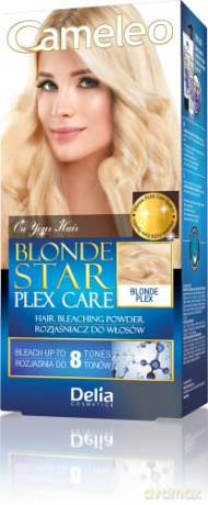 Delia Cosmetics Cameleo Rozjaśniacz do włosów Blonde Star Plex Care 1op.