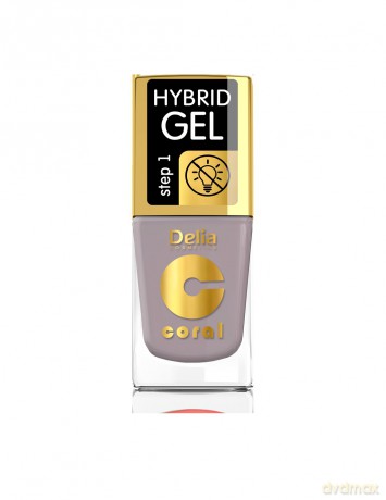 Delia Cosmetics Coral Hybrid Gel Emalia do paznokci nr 57 Kawa 11 ml