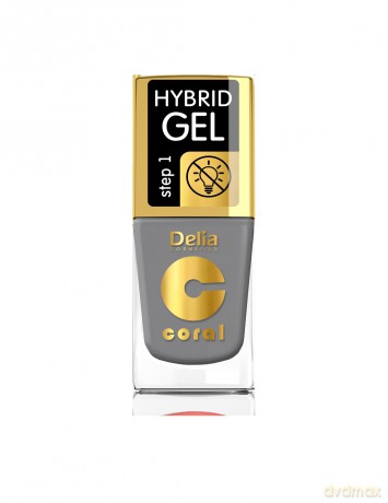 Delia Cosmetics Coral Hybrid Gel Emalia do paznokci nr 59 Stalowy 11 ml