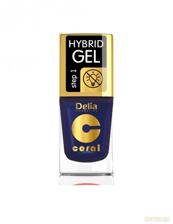 Delia Cosmetics Coral Hybrid Gel Emalia do paznokci nr 63 Perłowy Fiolet 11 ml