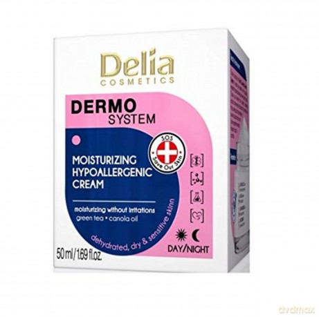 Delia Cosmetics Dermo System Hipoalergiczny Krem nawilżający na dzień i noc 50 ml