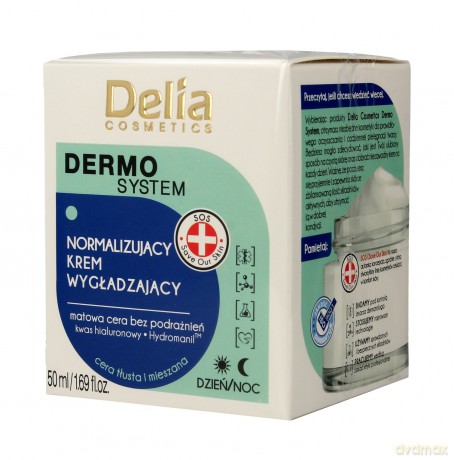 Delia Cosmetics Dermo System Normalizujący Krem wygładzający na dzień i noc 50 ml