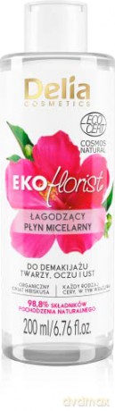 Delia Cosmetics Eko Florist Hibiskus Łagodzący Płyn micelarny do demakijażu 200 ml