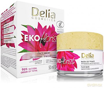 Delia Cosmetics Eko Florist Kwiat Lotosu Maska do twarzy wygładzająco - odżywcza 50 ml