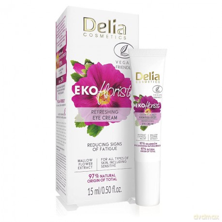 Delia Cosmetics Eko Florist Malwa Odświeżający Krem pod oczy 15 ml