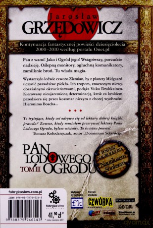 Pan Lodowego Ogrodu Tom III Wyd.2012 - Jarosław Grzędowicz [KSIĄŻKA]