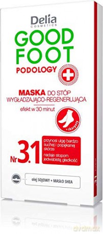 Delia Cosmetics Good Foot Podology Nr 3.1 Maska wygładzająco-regenerująca do stóp+skarpety 10 ml