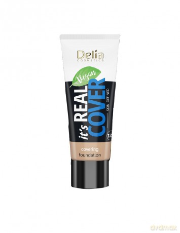 Delia Cosmetics It`s Real Cover Podkład kryjący rewitalizująco-nawilżający nr 201 Vanille 30 ml