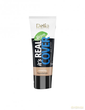 Delia Cosmetics It`s Real Cover Podkład kryjący rewitalizująco-nawilżający nr 204 Frappe 30 ml