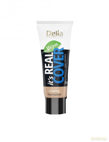 Delia Cosmetics It`s Real Cover Podkład kryjący rewitalizująco-nawilżający nr 205 Caramel 30 ml