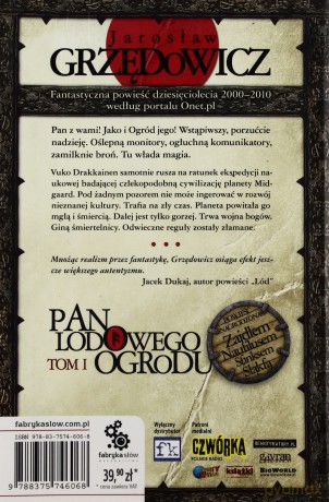Pan Lodowego Ogrodu Tom I Wyd.2012 - Jarosław Grzedowicz [KSIĄŻKA]