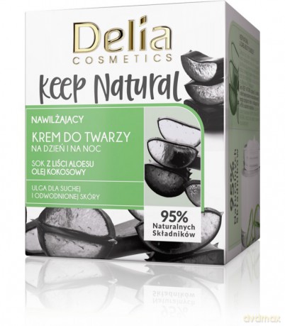 Delia Cosmetics Keep Natural Nawilżający Krem do twarzy na dzień i noc 50 ml
