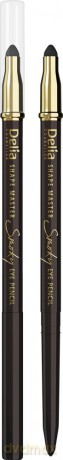 Delia Cosmetics Shape Master Kredka do oczu z gąbką Smoky Eye brązowa 1szt