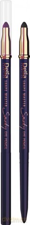Delia Cosmetics Shape Master Kredka do oczu z gąbką Smoky Eye fioletowa 1szt