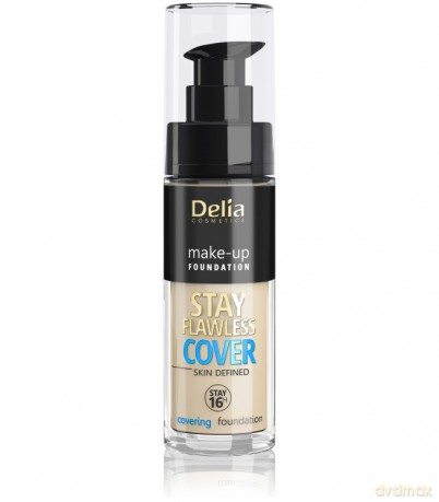 Delia Cosmetics Stay Flawless Cover Podkład kryjący 16H nr 501 Porcelain 30 ml