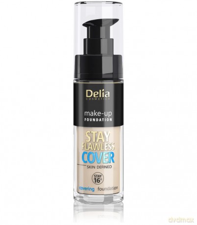 Delia Cosmetics Stay Flawless Cover Podkład kryjący 16H nr 503 Warm Beige 30 ml