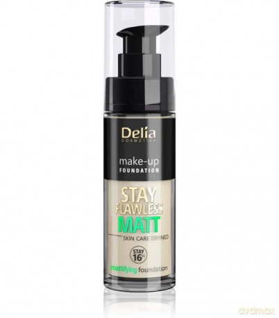 Delia Cosmetics Stay Flawless Matt Podkład matujący 16H nr 401 Ivory 30 ml