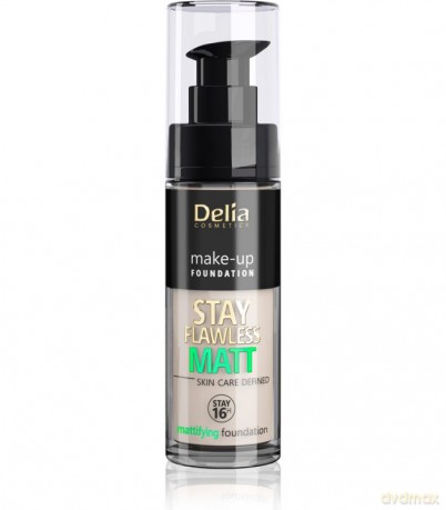 Delia Cosmetics Stay Flawless Matt Podkład matujący 16H nr 403 Vanille 30 ml