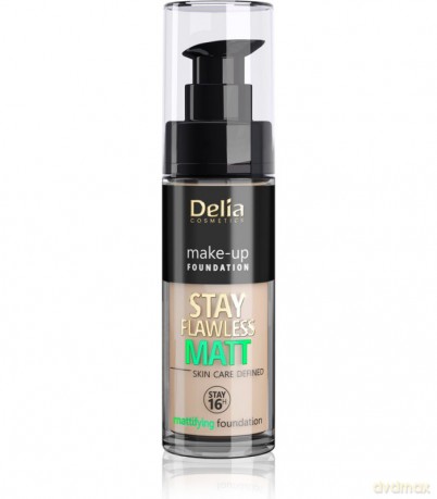 Delia Cosmetics Stay Flawless Matt Podkład matujący 16H nr 405 Peach Natural 30 ml