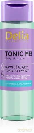Delia Cosmetics Tonic Me! Tonik do twarzy nawilżający - cera wrażliwa,sucha,naczynkowa 200 ml