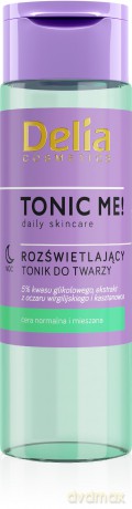 Delia Cosmetics Tonic Me! Tonik do twarzy rozświetlający - cera normalna i mieszana 200 ml