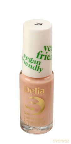 Delia Cosmetics Vegan Friendly Emalia do paznokci Size S nr 204 Honey Pink 5 ml