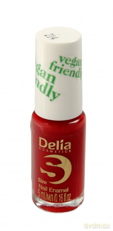 Delia Cosmetics Vegan Friendly Emalia do paznokci Size S nr 214 Lady in Red 5 ml