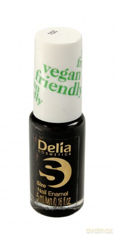 Delia Cosmetics Vegan Friendly Emalia do paznokci Size S nr 231 Black Orchid 5 ml