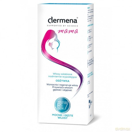 Dermena Mama Nawilżający Odżywka do włosów osłabionych dla kobiet w ciąży i po porodzie 200 ml