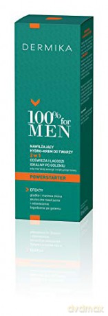 Dermika 100% for Men nawilżający hydro-krem do twarzy 2w1 100 ml