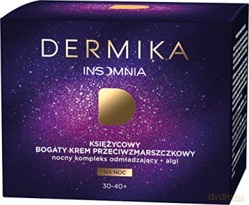 Dermika Insomnia 30-40+ Księżycowy Bogaty Krem przeciwzmarszczkowy na noc 50 ml