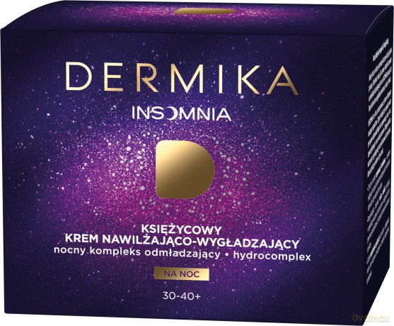 Dermika Insomnia 30-40+ Księżycowy Krem nawilżająco - wygładzający na noc 50 ml