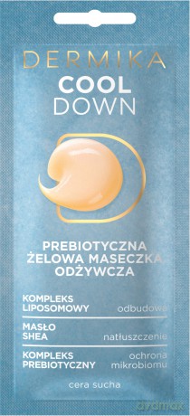 Dermika Maseczki Piękności Prebiotyczna Żelowa Maseczka odżywcza Cool Down 10 ml