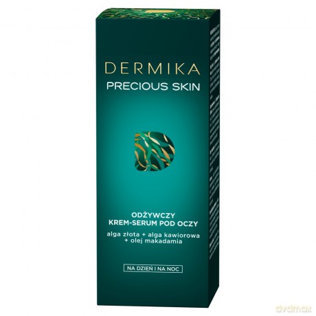 Dermika Precious Skin Odżywczy Krem-serum pod oczy na dzień i noc 15 ml